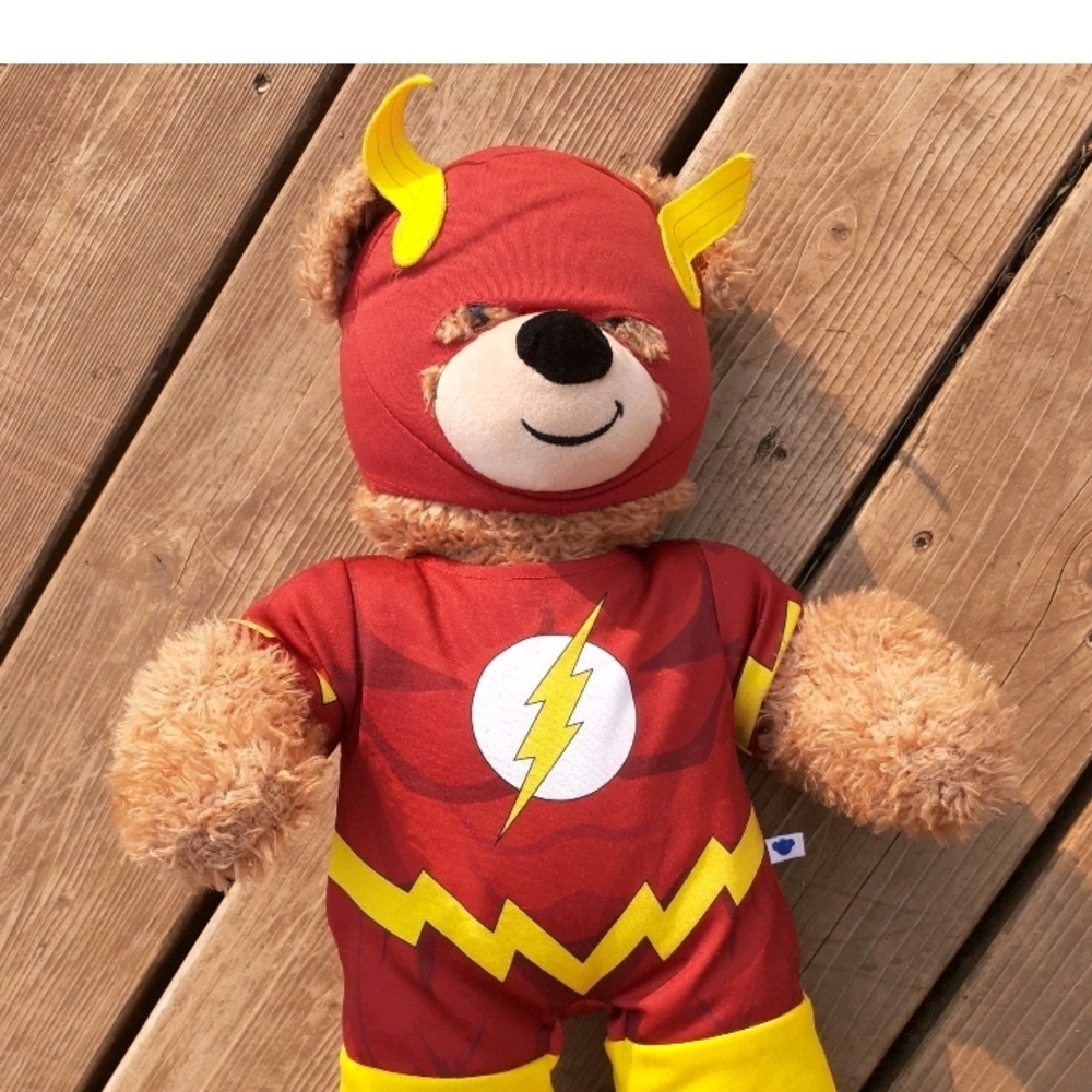 Red and Yellow Superhero Teddy Bear